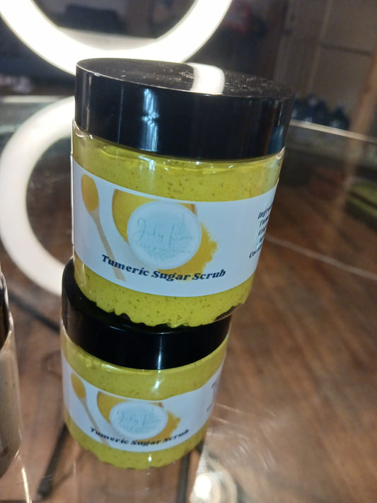 Foaming sugar scrubs